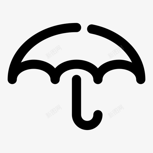 雨伞保险防护图标svg_新图网 https://ixintu.com 一般缝隙大 保险 遮阳 防护 防雨 雨伞