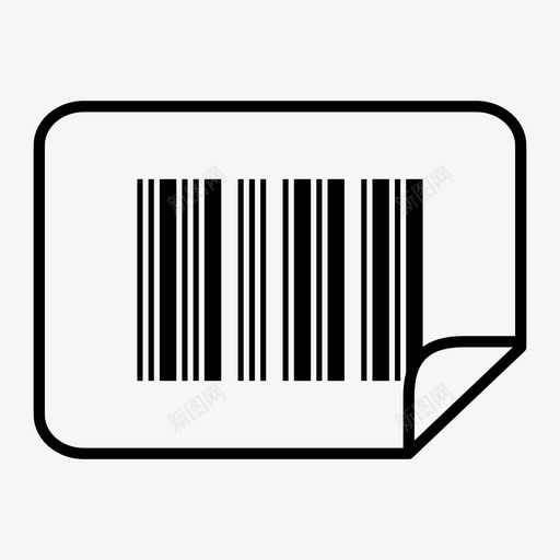 条形码商品产品图标svg_新图网 https://ixintu.com 产品 商品 扫描 扫描仪 条形码 超市