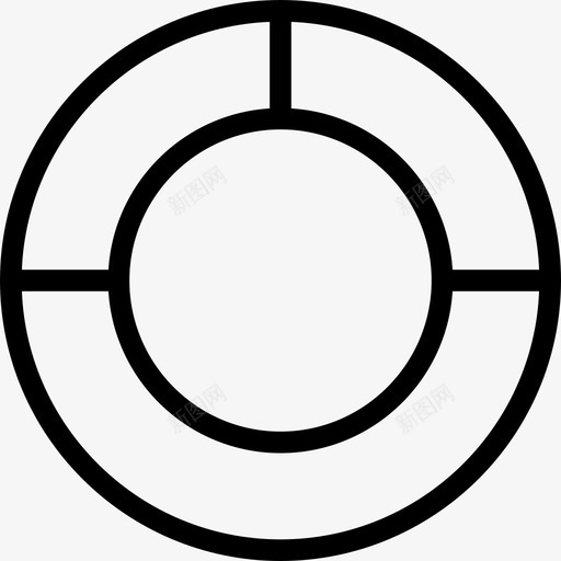 甜甜圈图表业务数据图标svg_新图网 https://ixintu.com 业务 图表 数据 甜甜圈图表 细线图标图和图表 饼图
