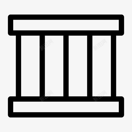 监狱罪犯牢房图标svg_新图网 https://ixintu.com 法律 牢房 监狱 罪犯