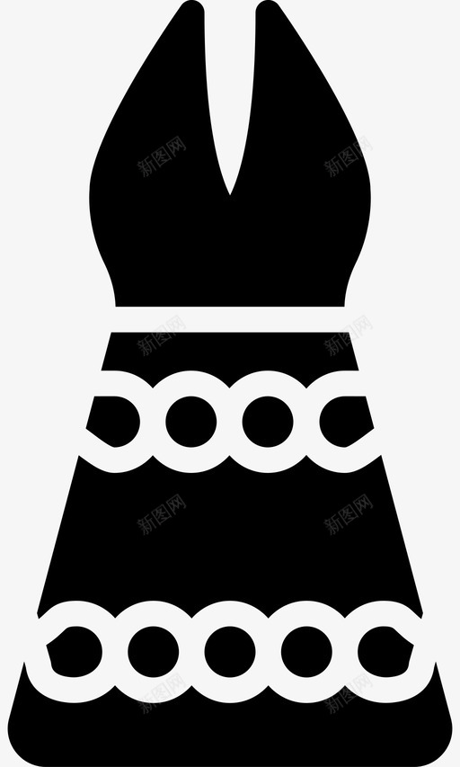 服装时尚女性图标svg_新图网 https://ixintu.com 女性 时尚 时尚偶像女性服装固体 服装