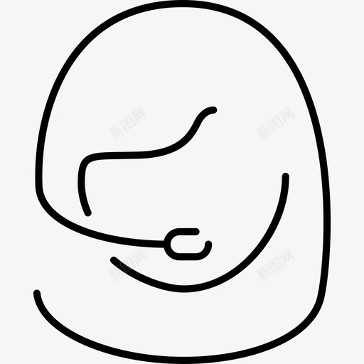 物流呼叫中心女性商务物流超薄图标svg_新图网 https://ixintu.com 商务 物流呼叫中心女性 物流超薄