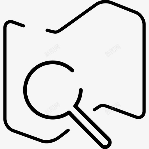地图超薄标志界面物流超薄搜索图标svg_新图网 https://ixintu.com 地图超薄标志 物流超薄搜索 界面