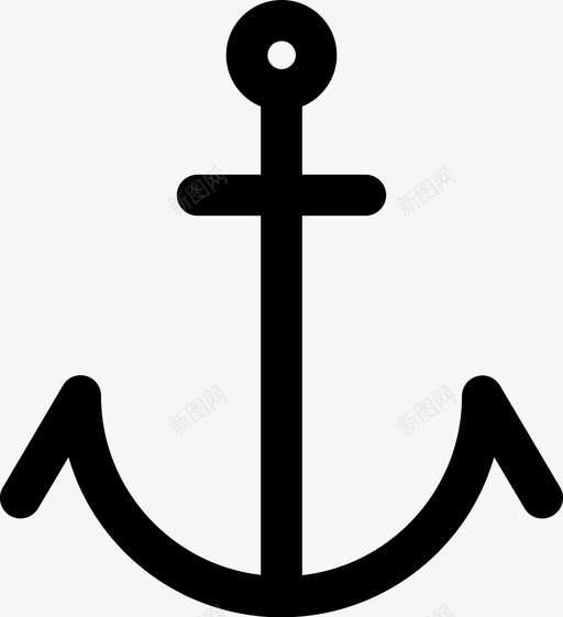 锚船锚航海图标svg_新图网 https://ixintu.com 海军 航海 船锚 锚