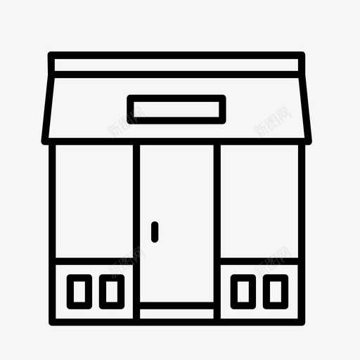 摊位面包店便利店图标svg_新图网 https://ixintu.com 便利店 商店 摊位 零售店 面包店