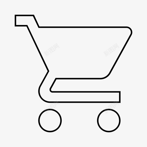 购物车结账物料线图标svg_新图网 https://ixintu.com 物料线 结账 购物车