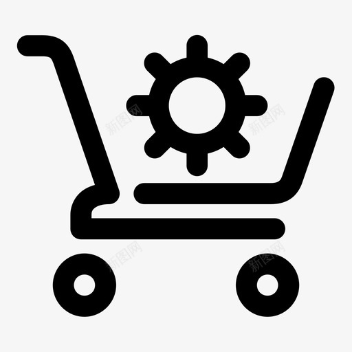 购物车设置购物车商店图标svg_新图网 https://ixintu.com 商店 营销加粗 购物车 购物车设置