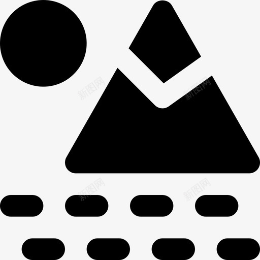 山腰风景自然图标svg_新图网 https://ixintu.com smashicons景观mdsolid 图片 山腰 自然 风景