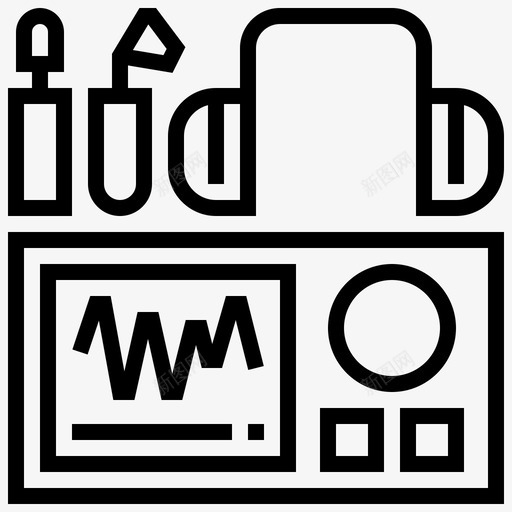 听力图护理检查图标svg_新图网 https://ixintu.com 健康 健康检查 医院 听力图 护理 检查