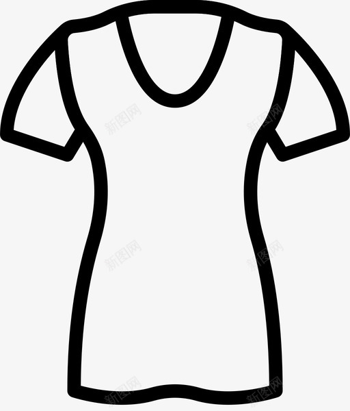 衬衫衣服时尚图标svg_新图网 https://ixintu.com 女人 时尚 漂亮女人衣服轮廓 衣服 衬衫