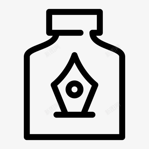 墨水瓶蜡烛经文图标svg_新图网 https://ixintu.com 墨水瓶 校际集市 经文 蜡烛