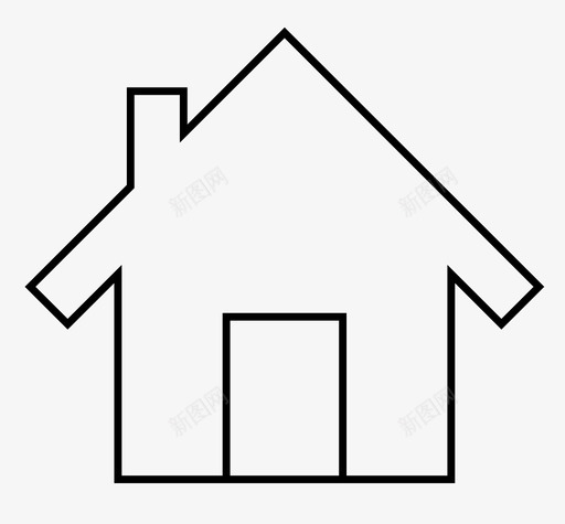 房子家庭家图标svg_新图网 https://ixintu.com 家 家庭 房子 村庄 邻居