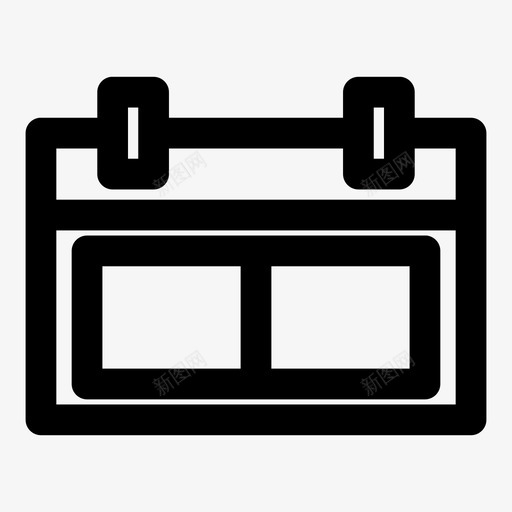 日历每日计划图标svg_新图网 https://ixintu.com 日历 时间表 每周 每日 计划