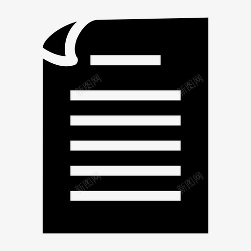 纸张散页笔记本图标svg_新图网 https://ixintu.com 办公室写作 单词 散页 笔记本 纸张 纸张填充