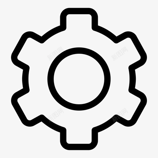 设置齿轮设置齿轮图标svg_新图网 https://ixintu.com 用户界面 设置 设置齿轮 齿轮