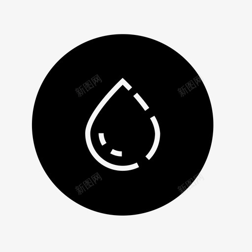 水滴模糊撕裂图标svg_新图网 https://ixintu.com ui实心圆形按钮 撕裂 模糊 水滴 泪滴