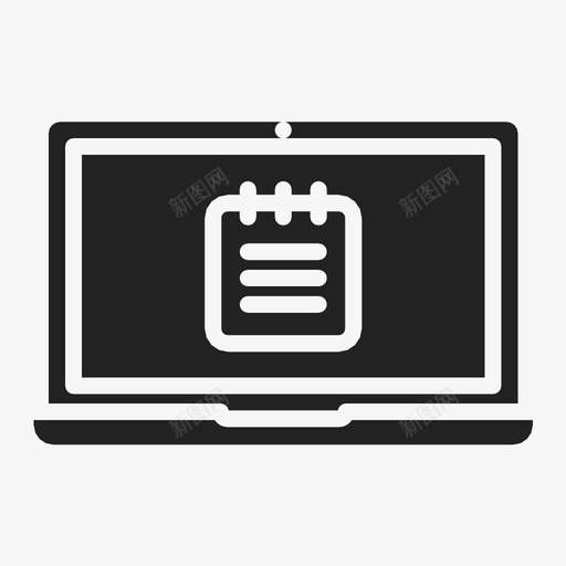 笔记本日历电脑日期图标svg_新图网 https://ixintu.com 在线 日期 电脑 笔记本日历