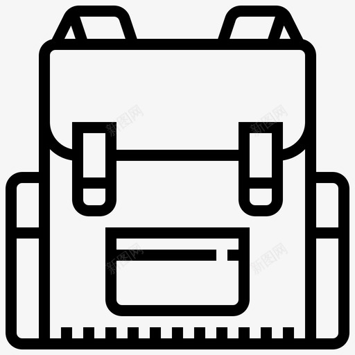 背包教育知识图标svg_新图网 https://ixintu.com 书包 学习 学校 教育 知识 背包