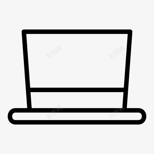 帽子配件衣服图标svg_新图网 https://ixintu.com 大礼帽 帽子 衣服 配件
