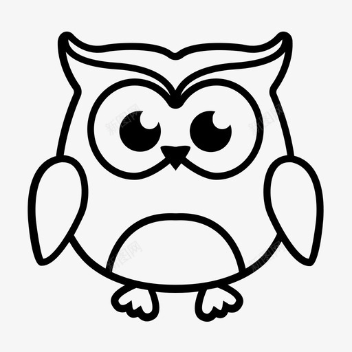 猫头鹰动物猫头鹰宝宝图标svg_新图网 https://ixintu.com 动物 夜猫子 猫头鹰 猫头鹰宝宝 鸟