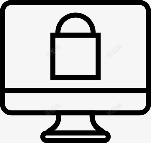 电脑商务金融图标svg_新图网 https://ixintu.com smashicons营销大纲 商务 市场 电脑 金融 锁