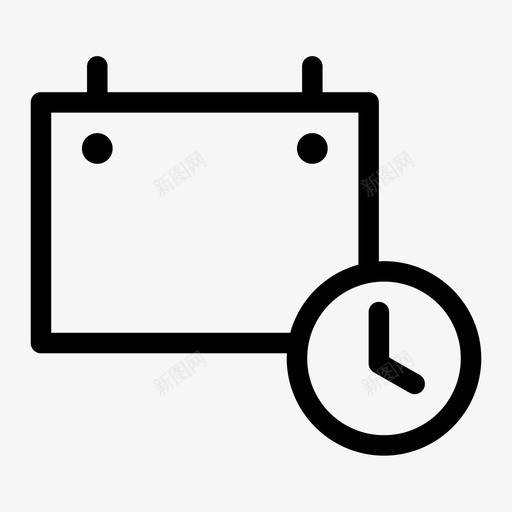 等待时间表日期计划员图标svg_新图网 https://ixintu.com 日期 等待时间表 计划员