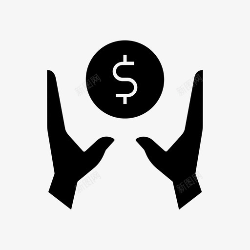 财务支持银行贷款图标svg_新图网 https://ixintu.com 储蓄 支持和援助 财务支持 贷款 银行