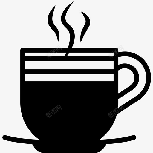 热咖啡杯咖啡店饮料图标svg_新图网 https://ixintu.com 咖啡店 热咖啡杯 美味咖啡店 饮料