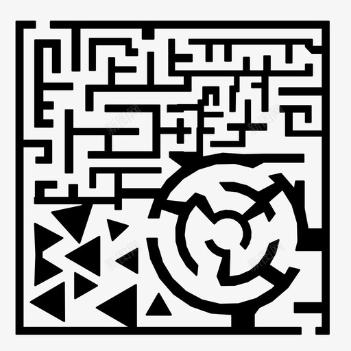 方形迷宫逃跑寻找图标svg_新图网 https://ixintu.com 寻找 方形迷宫 解决方案 迷宫 迷宫迷宫 迷路 逃跑