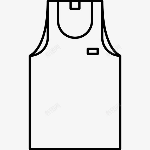男性运动衫时尚衣服笔触图标svg_新图网 https://ixintu.com 时尚 男性运动衫 衣服笔触