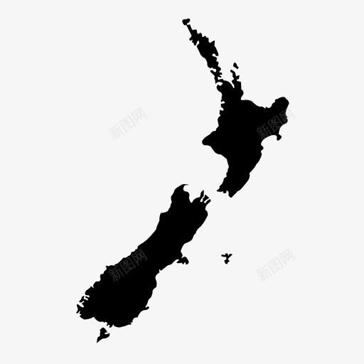 新西兰国家地图图标svg_新图网 https://ixintu.com 国家 地图 新西兰