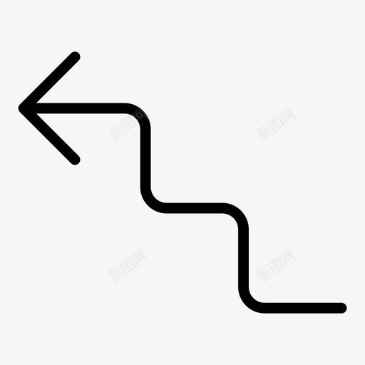 楼上箭头台阶图标svg_新图网 https://ixintu.com 台阶 建筑标志轮廓 楼上 箭头