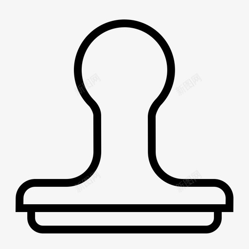 橡皮图章批准办公室图标svg_新图网 https://ixintu.com 办公室 印章 学校和学习线 工具 批准 教育 橡皮图章