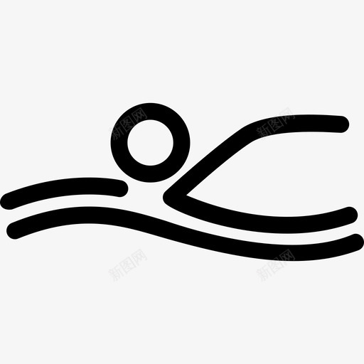 游泳棒人体育体育标志图标svg_新图网 https://ixintu.com 体育 体育标志 游泳棒人