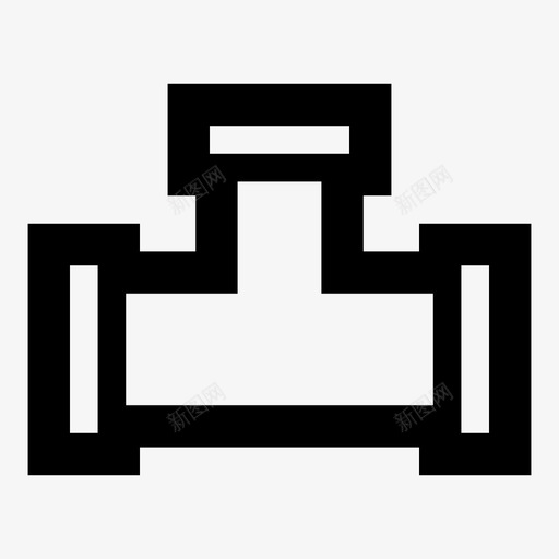 管道浴室三通图标svg_新图网 https://ixintu.com 三通 有用的图标浴室 水管 浴室 管道