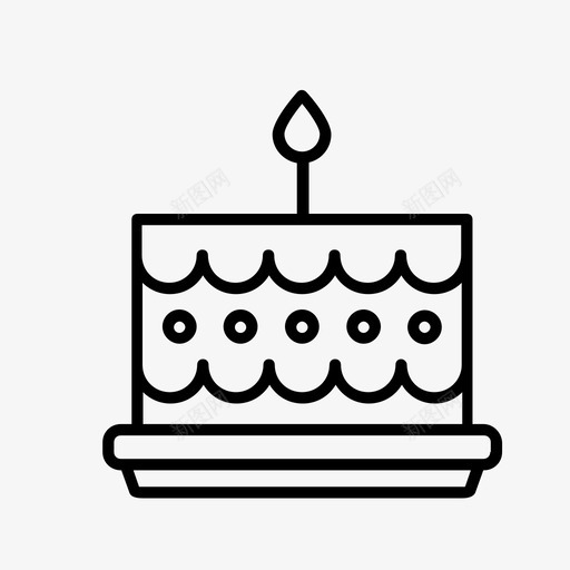 生日蛋糕甜点分层蛋糕图标svg_新图网 https://ixintu.com 分层蛋糕 甜点 生日蛋糕 糕点