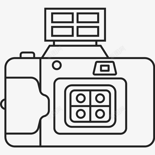 摄影动作相机闪光灯图标svg_新图网 https://ixintu.com 摄影动作 相机 镜头 闪光灯