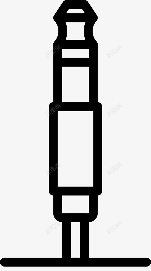 音频插头电缆连接器图标svg_新图网 https://ixintu.com smashicons连接器电缆外形 电缆 连接器 音频插头