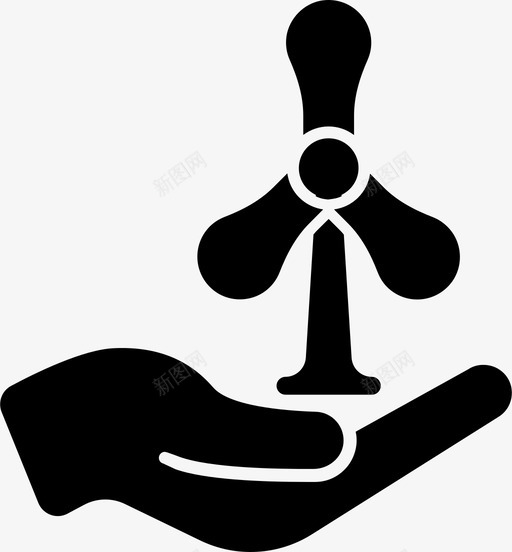 风扇手风图标svg_新图网 https://ixintu.com 手 风 风扇