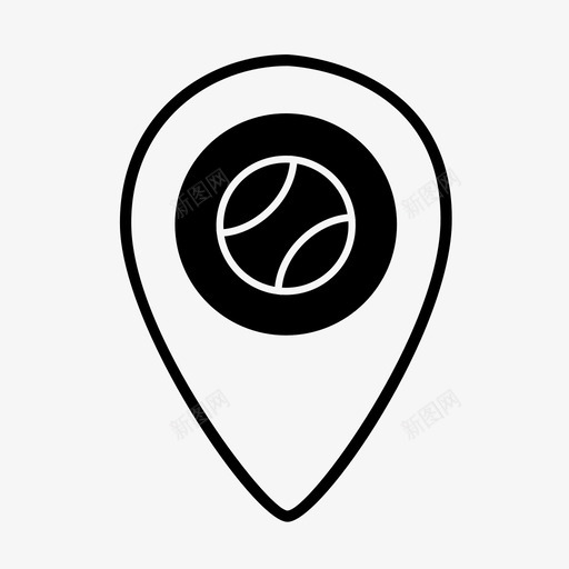网球场位置标记运动位置标记位置标记ii图标svg_新图网 https://ixintu.com 位置标记ii 网球场位置标记 运动位置标记
