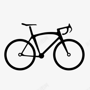 自行车通勤交通图标图标
