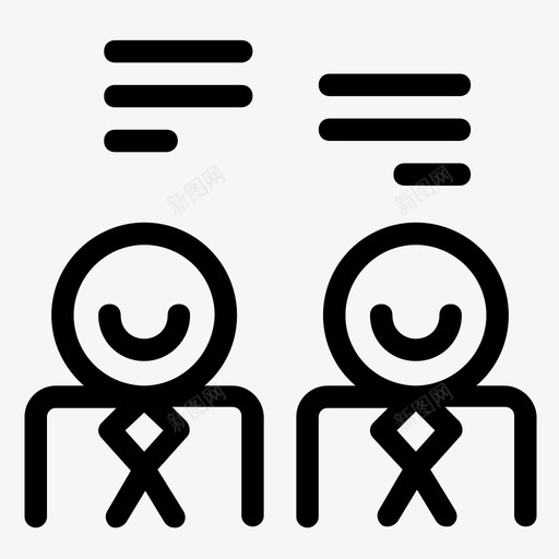 对话陪伴谈话图标svg_新图网 https://ixintu.com 会议 对话 演讲 谈话 采访 陪伴