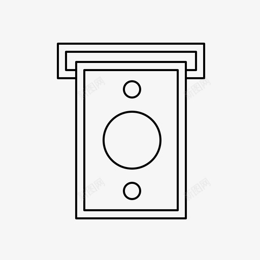 钱自动取款机现金图标svg_新图网 https://ixintu.com 混合网络图标 现金 美元 自动取款机 金融 钱