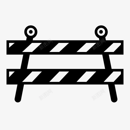 路障建筑商施工图标svg_新图网 https://ixintu.com 保安 工地 建筑商 施工 路障