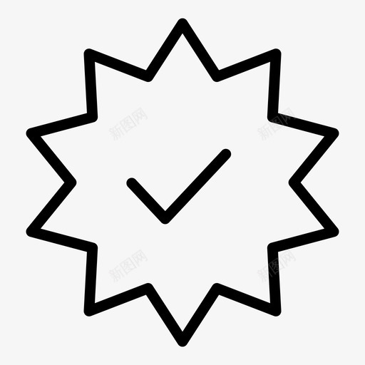 贴纸支票促销图标svg_新图网 https://ixintu.com verifly voitingawards大纲 丝带 促销 支票 贴纸