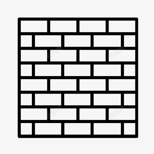 砖块建筑地板图标svg_新图网 https://ixintu.com 地板 墙壁 建筑 砖块 铺路机