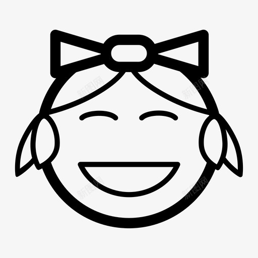 女孩表情表情情感图标svg_新图网 https://ixintu.com 女人 女孩表情 情感 表情 表达