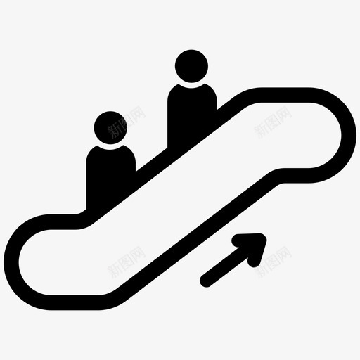 自动扶梯机场商场图标svg_新图网 https://ixintu.com 商场 机场 楼梯 自动扶梯