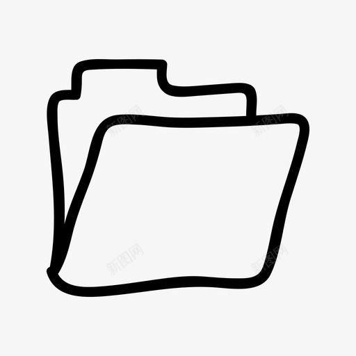 文件夹简报业务图标svg_新图网 https://ixintu.com 业务 手绘贸易图标 文件 文件夹 案例 简报