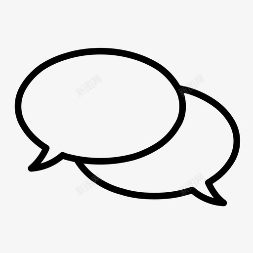 对话评论留言图标svg_新图网 https://ixintu.com 对话 留言 评论 话泡 说